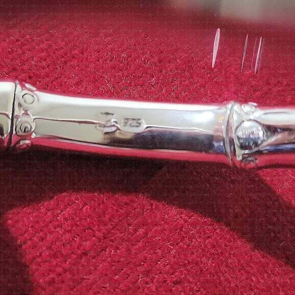 John Hardy Silver Bambo Bangle Bracelet - Picture 5 of 10